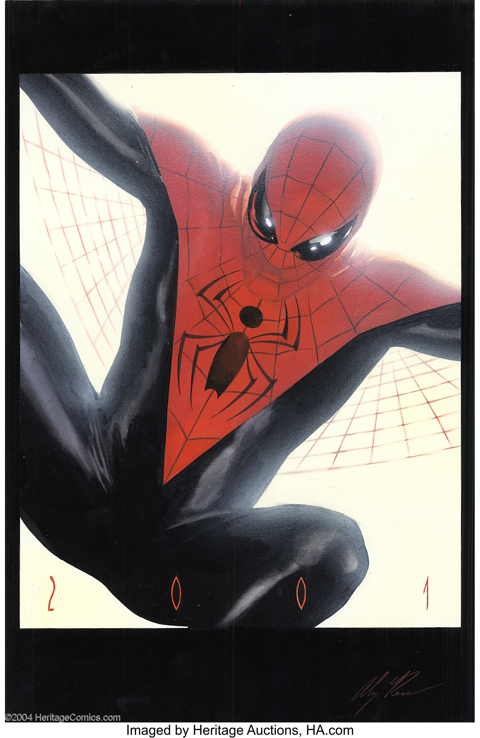 Alex Ross - Spider-Man Concept Painting Original Art (2001). | Lot #8379 |  Heritage Auctions