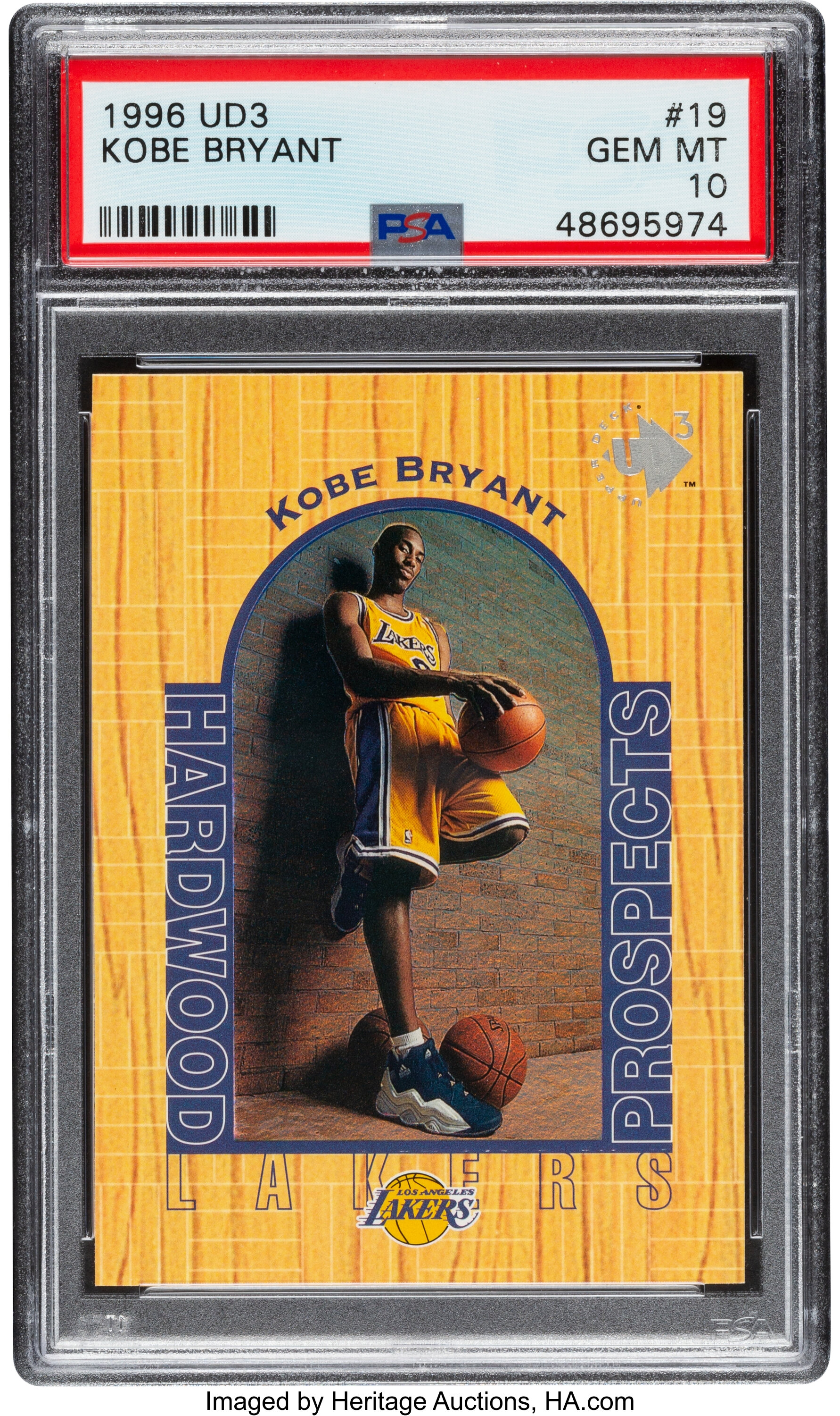 1995-96 Upper Deck UD3 #43 Kobe Bryant PSA 7 Basketball Card