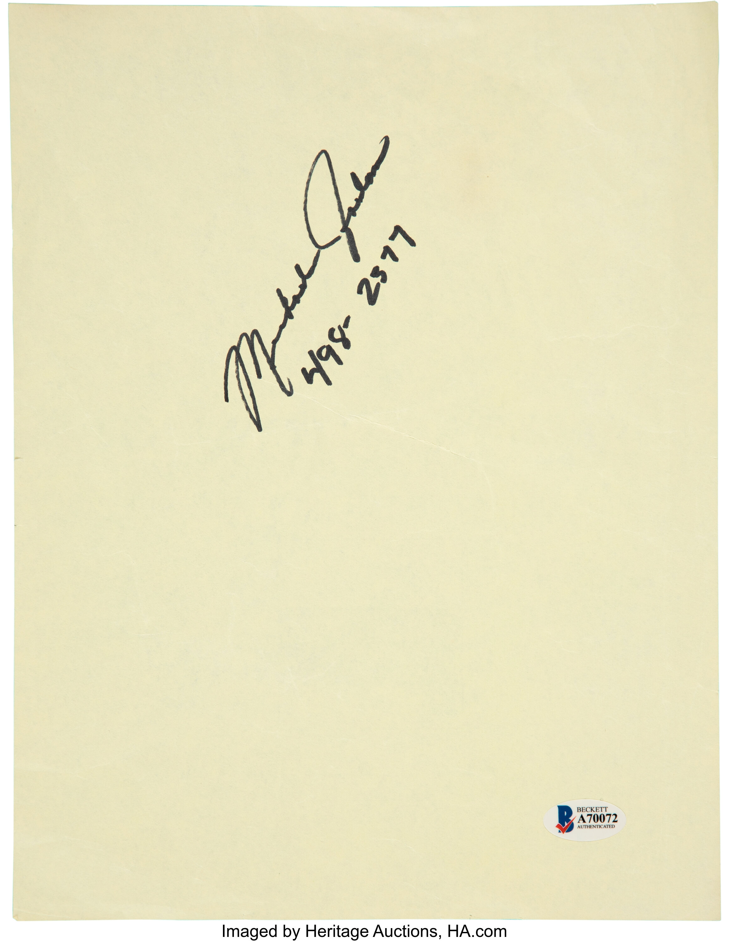 linje løn antyder 1987 Michael Jordan Signed Motley Crue Flyer - With Jordan Phone | Lot  #82139 | Heritage Auctions