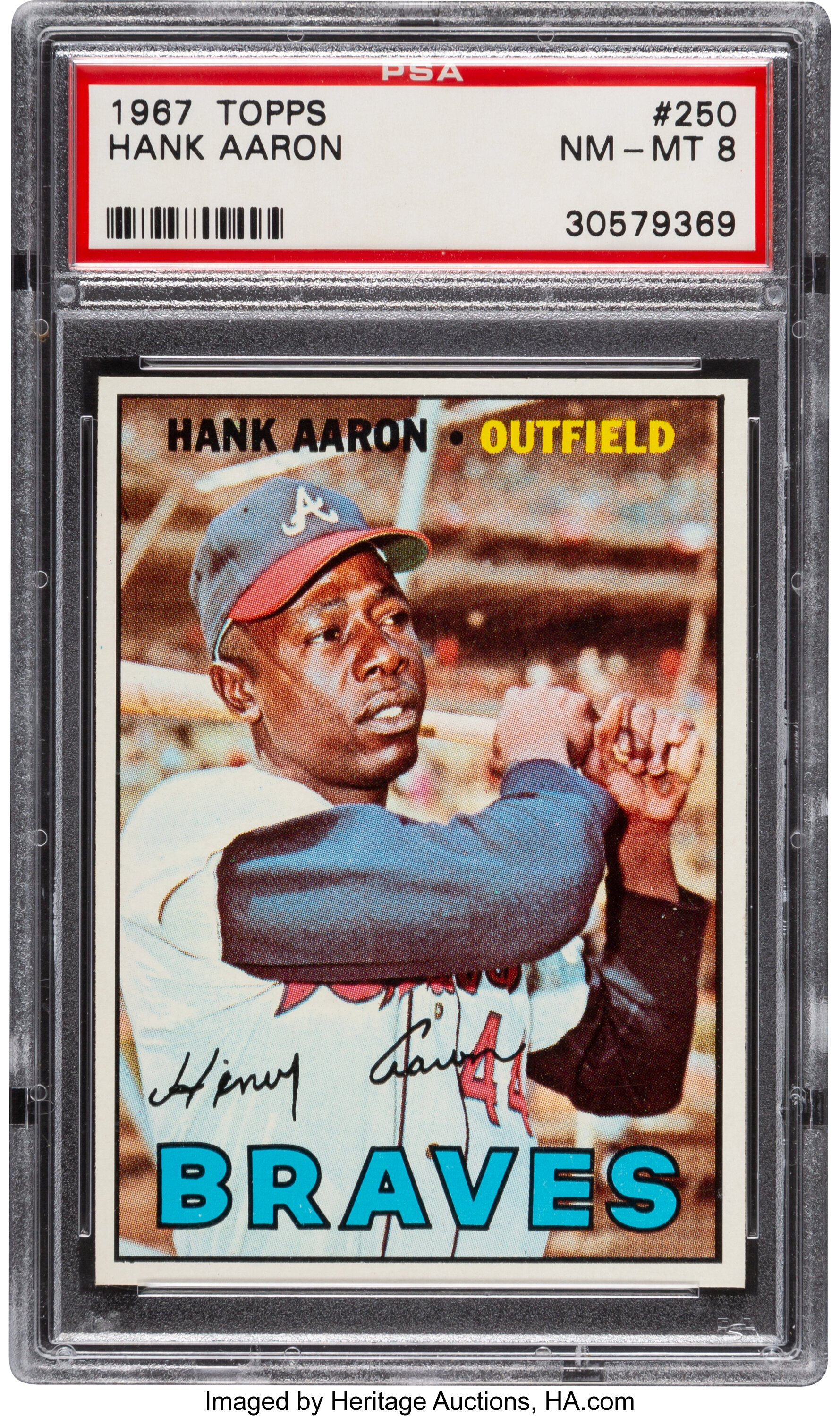 1967 Topps #250 Hank Aaron