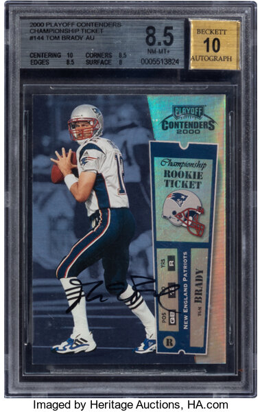 2000 Playoff Contenders Tom Brady (Autographed)