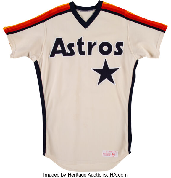 1984-85 Bill Doran Game Worn Houston Astros Jersey.  Baseball, Lot  #82791