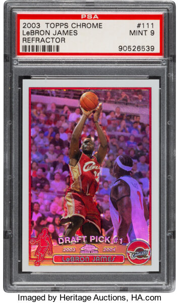 Lebron James 2003 Topps Chrome Refractor #111 Cavaliers Rookie