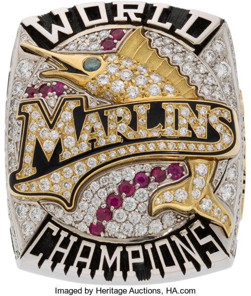 Florida Marlins Classic Goldplated MLB Ring — Sports Jewelry Super Store