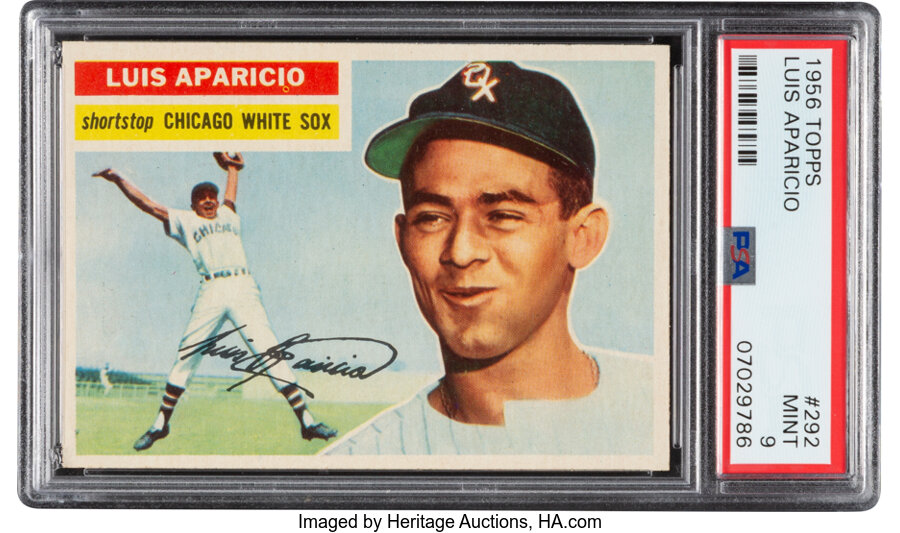 1956 Topps Luis Aparicio #292 PSA Mint 9