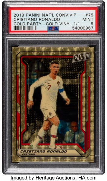 2019 Panini National Cristiano Ronaldo Gold Vinyl (Superfractor) | Lot  #81755 | Heritage Auctions