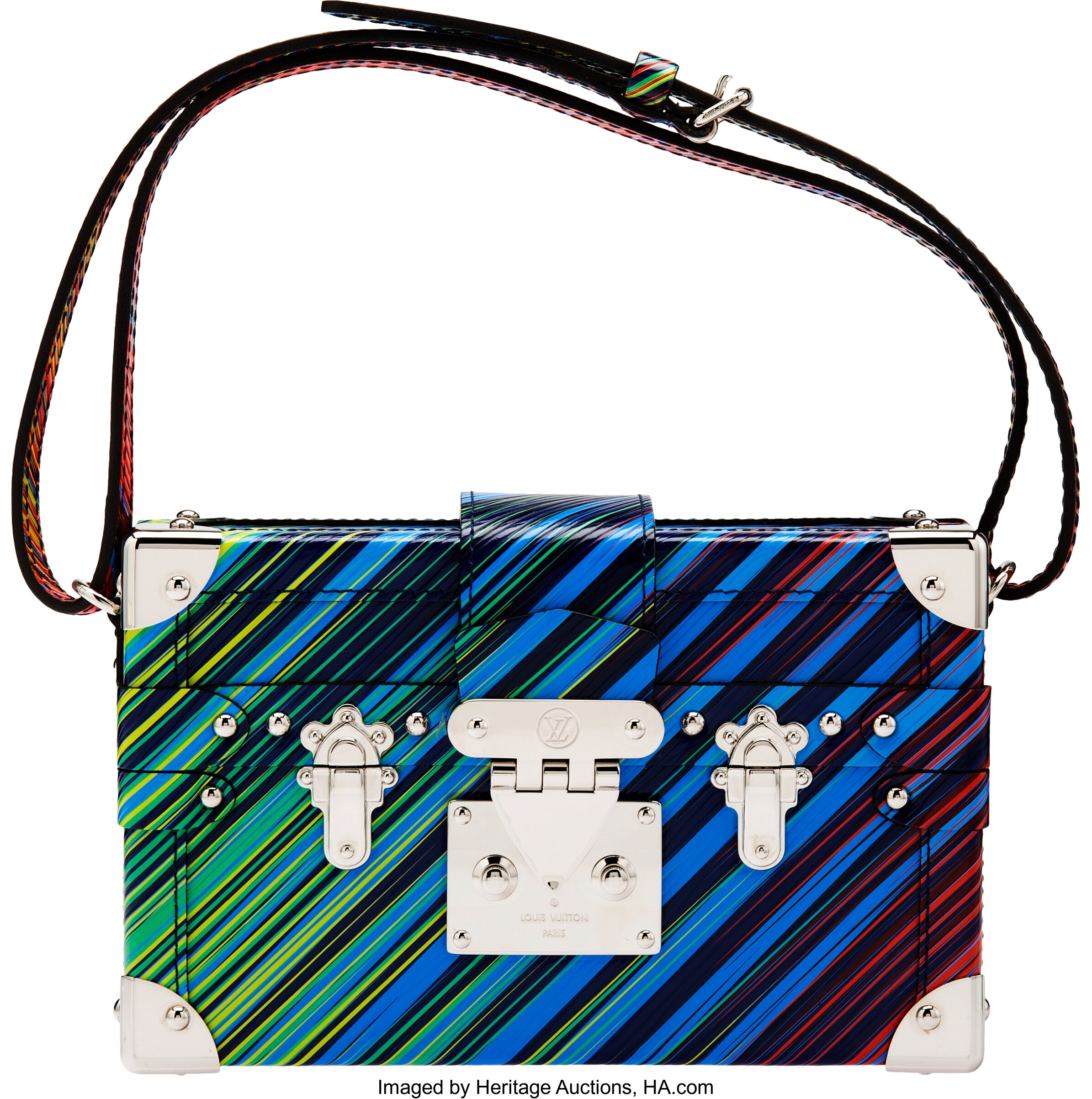 Louis Vuitton Limited Edition Tropical Print Epi Leather Petite Malle Bag -  Yoogi's Closet