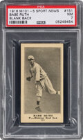 1916 M101-5 Blank Back (Sporting News) Babe Ruth Rookie #151 PSA