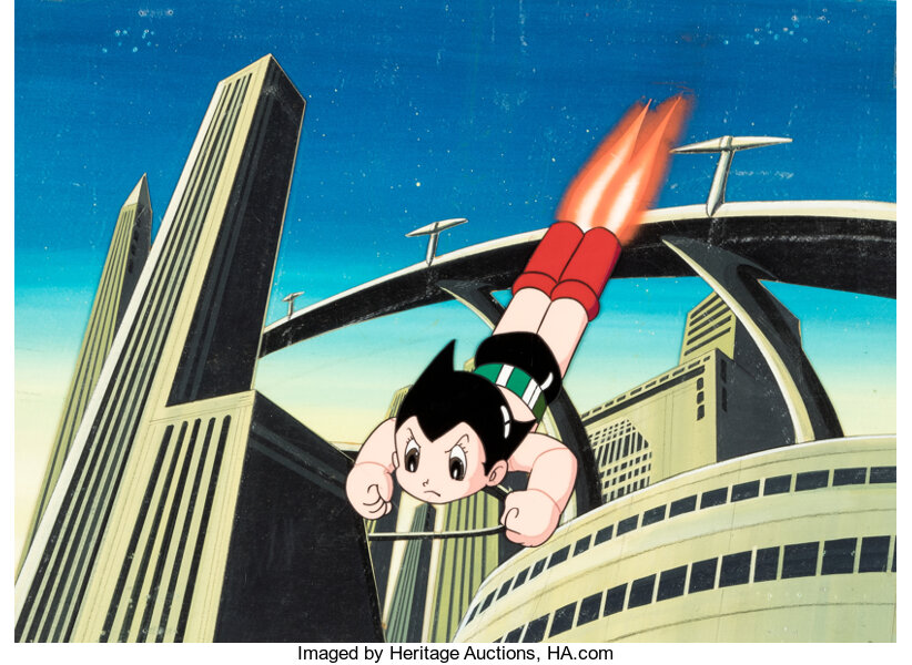 Vintage Astroboy Anime Robot Show Astro Boy Space Art Childhood
