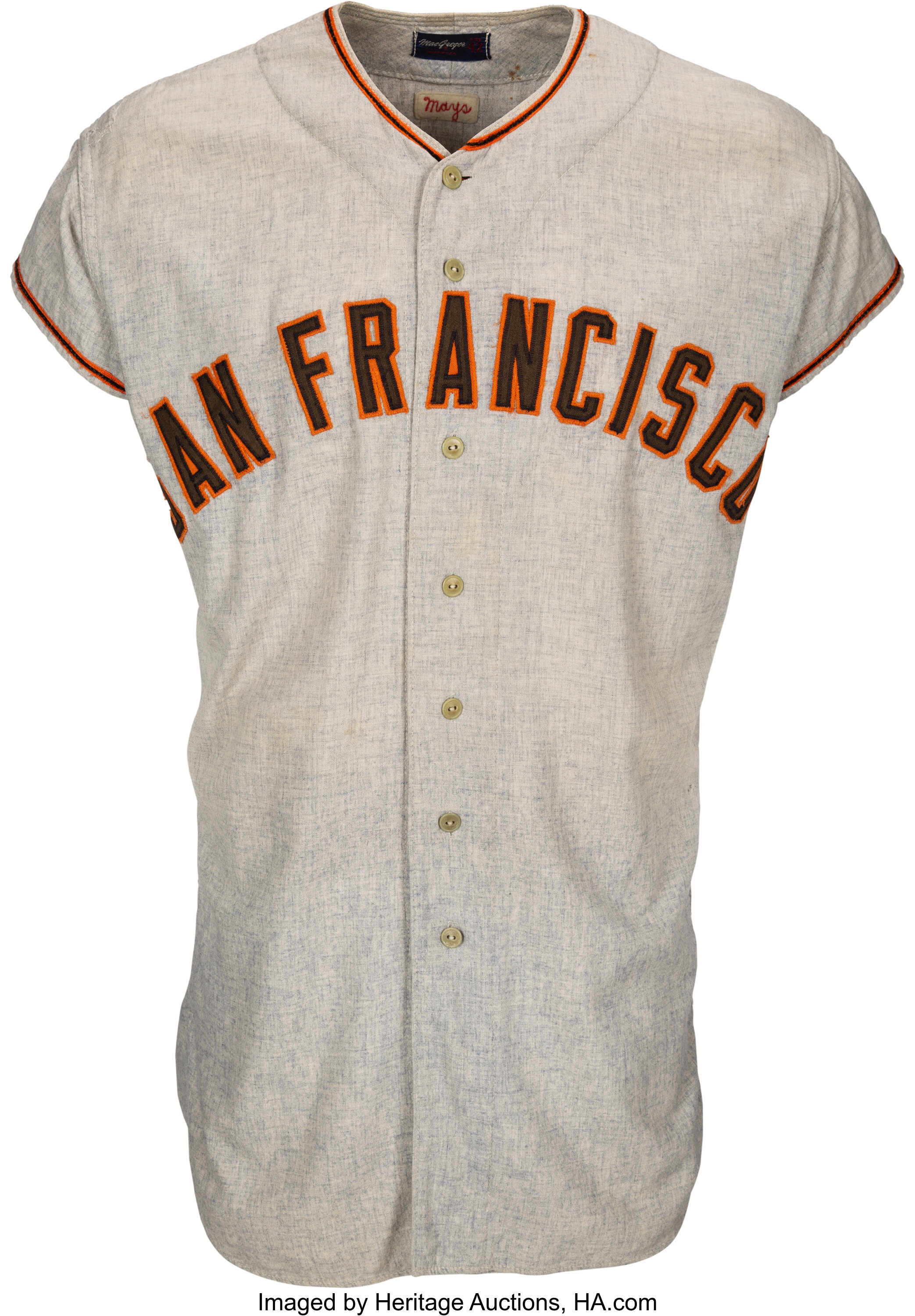 Lot Detail - 1972 Willie Mays New York Mets Game Worn Road Jersey