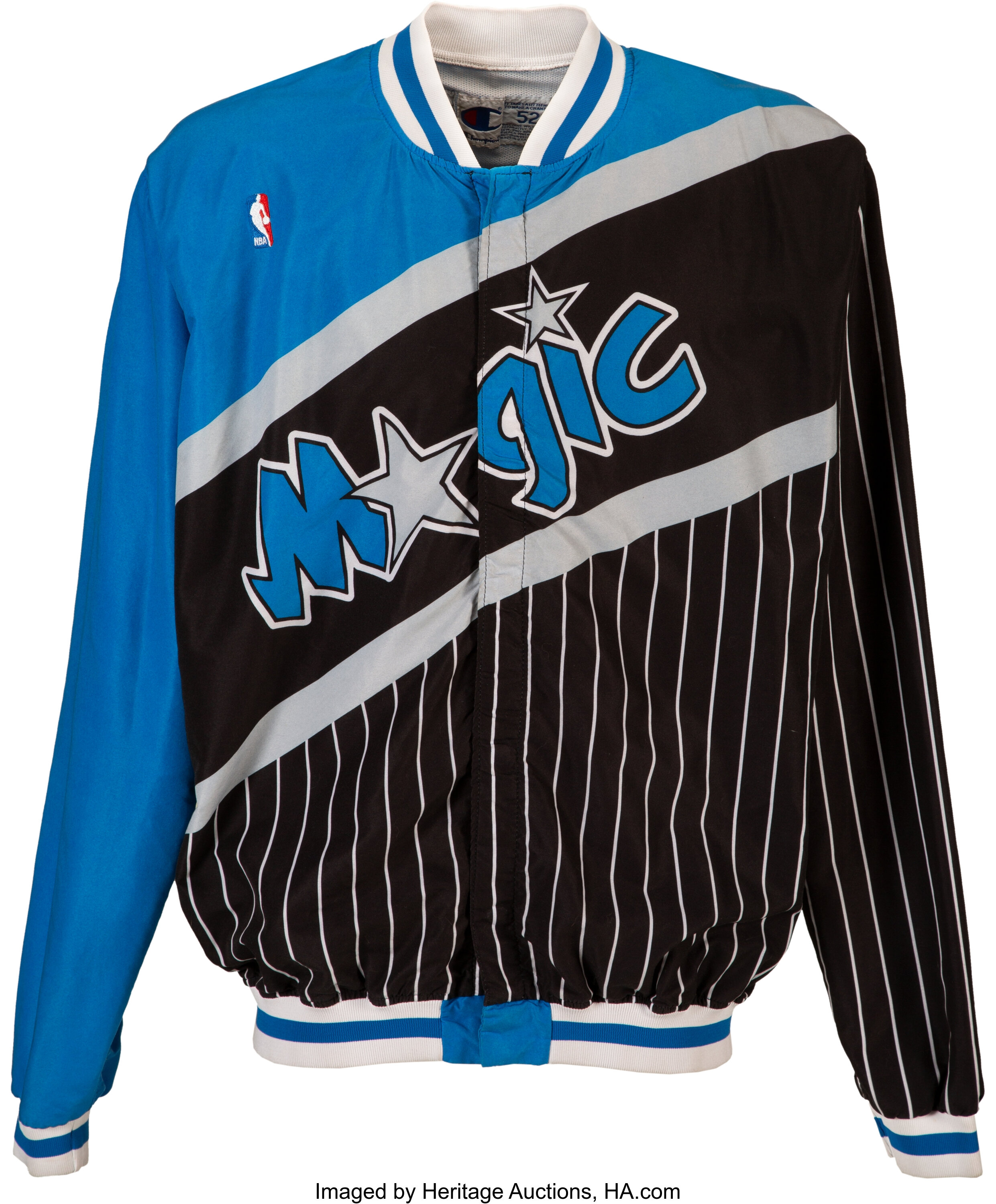 1992-93 Orlando Magic # Game Issued White Warm Up Jacket 48 DP13870