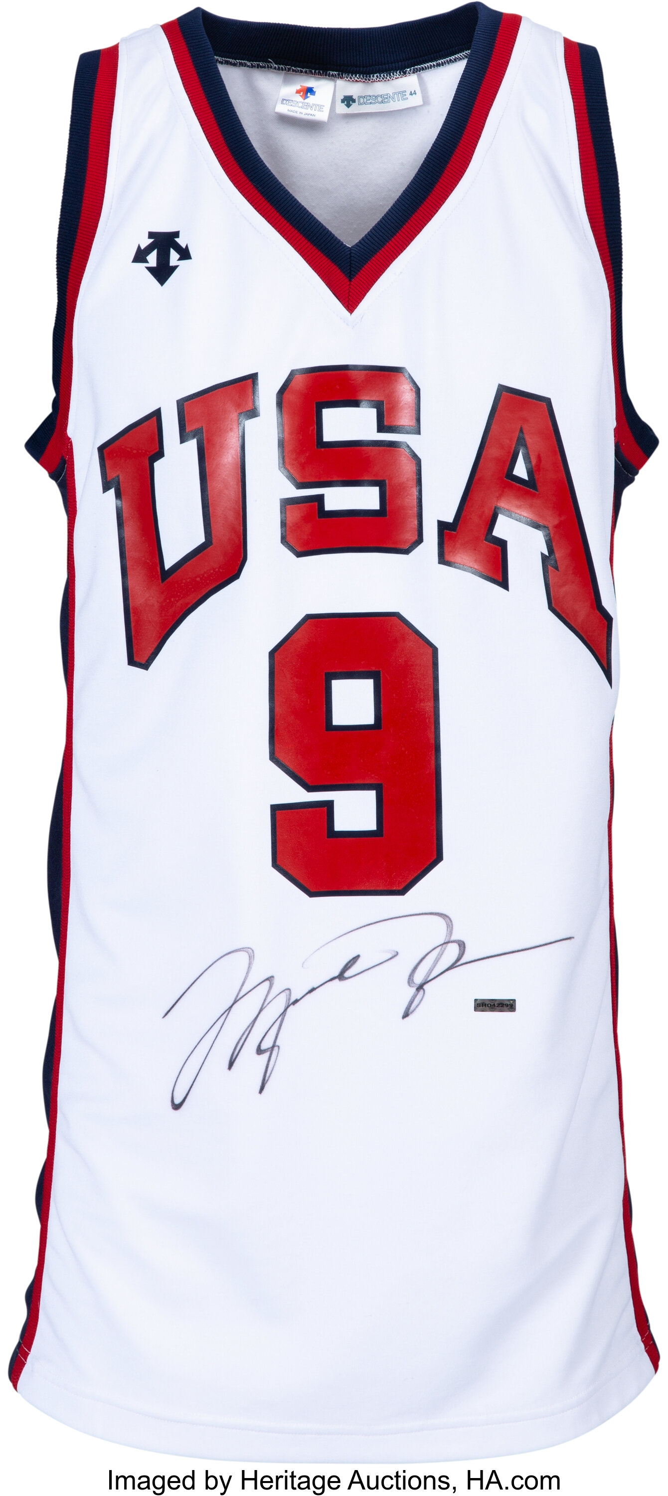 Michael Jordan Signed Team USA Jersey (UDA)