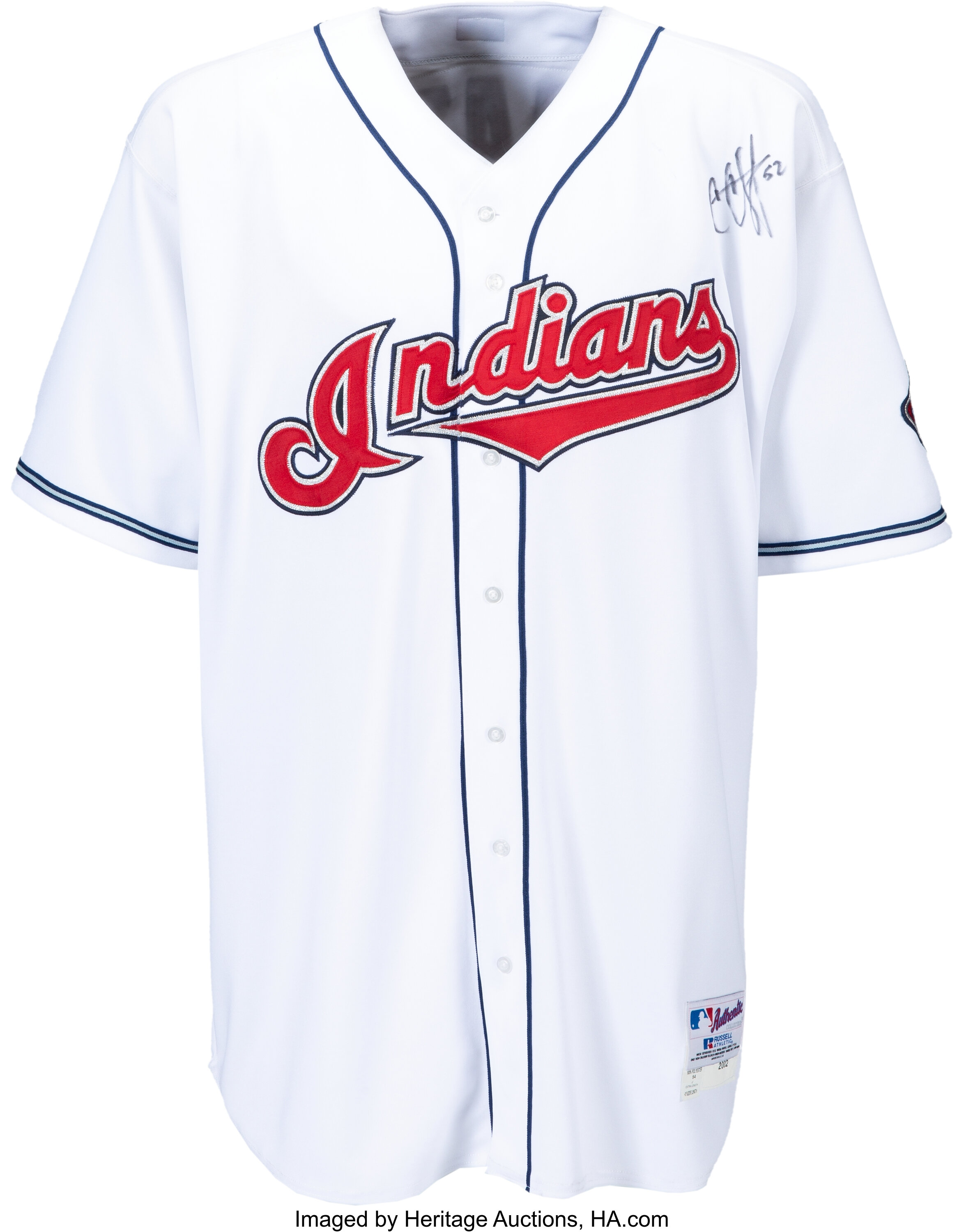 C.C. Sabathia Signed Cleveland Indians Authentic Game Model Jersey