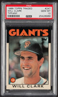 Sold at Auction: Graded 10 - Will Clark 1986 Topps Traded Tiffany