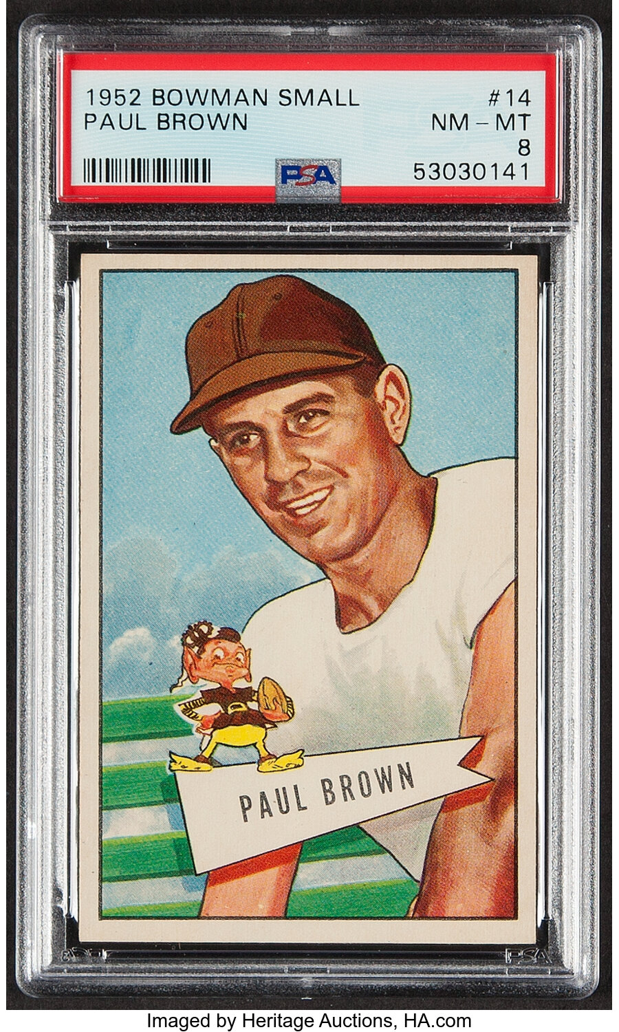 1952 Bowman Large Paul Brown #14 PSA NM-MT 8