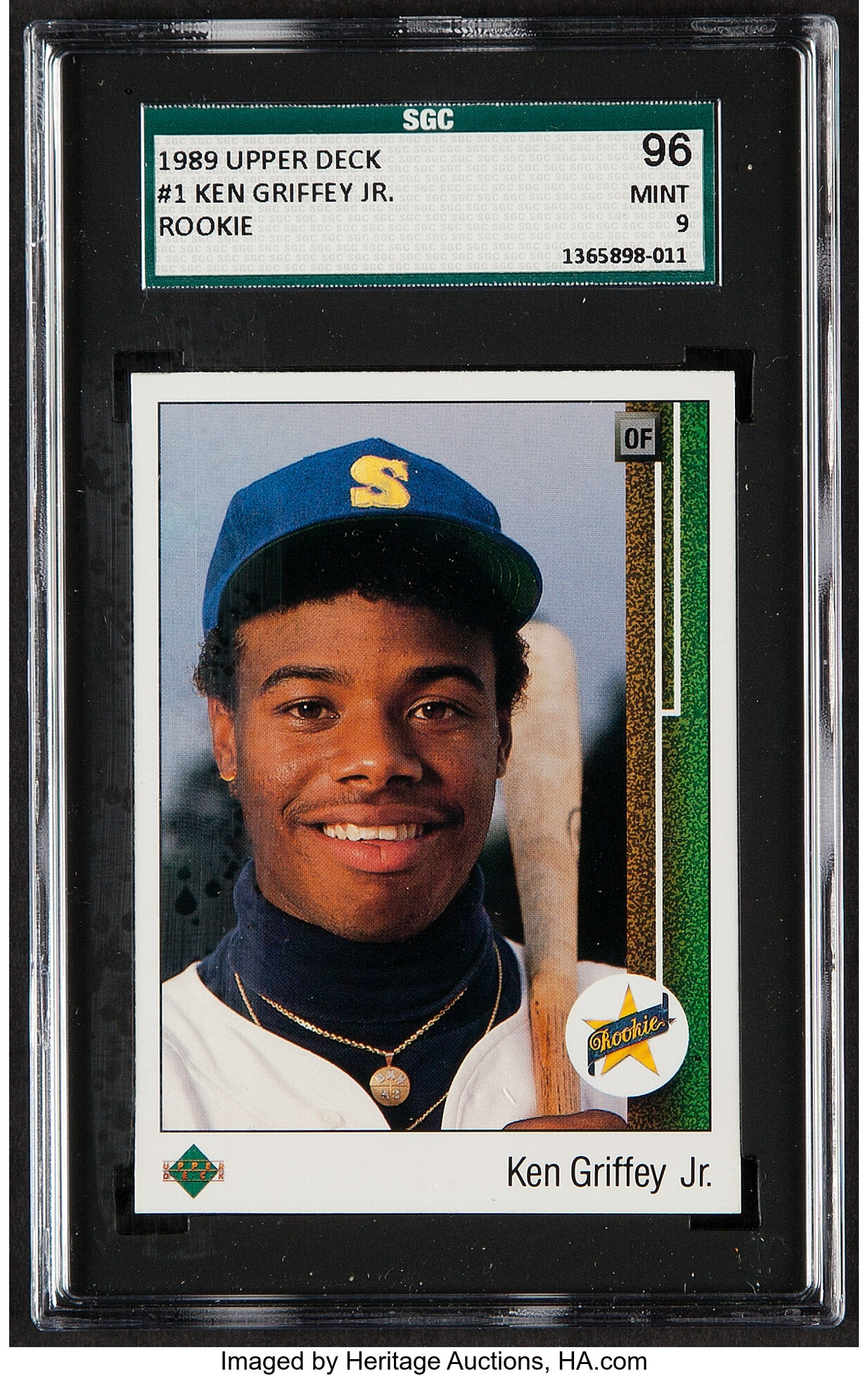 Ken Griffey Jr, 1996 Upper Deck Best Of A Generation SGC 9 - MT #3892