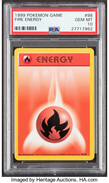 Pokémon Fire Energy #98 Unlimited Base Set Trading Card (Wizards