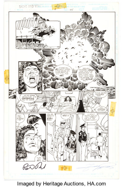 Original Comic Art, George Perez and Arne Starr Sachs & Violens #4 Story Page 25 Original Art (Marvel, 1994).