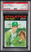 1971 Topps Rollie Fingers #384 PSA NM-MT 8. Baseball Cards, Lot #41066