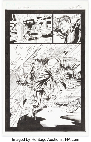 Original Comic Art, Phil Briones Sub-Mariner #4 Story Page 22 Original Art (Marvel, 2008)....