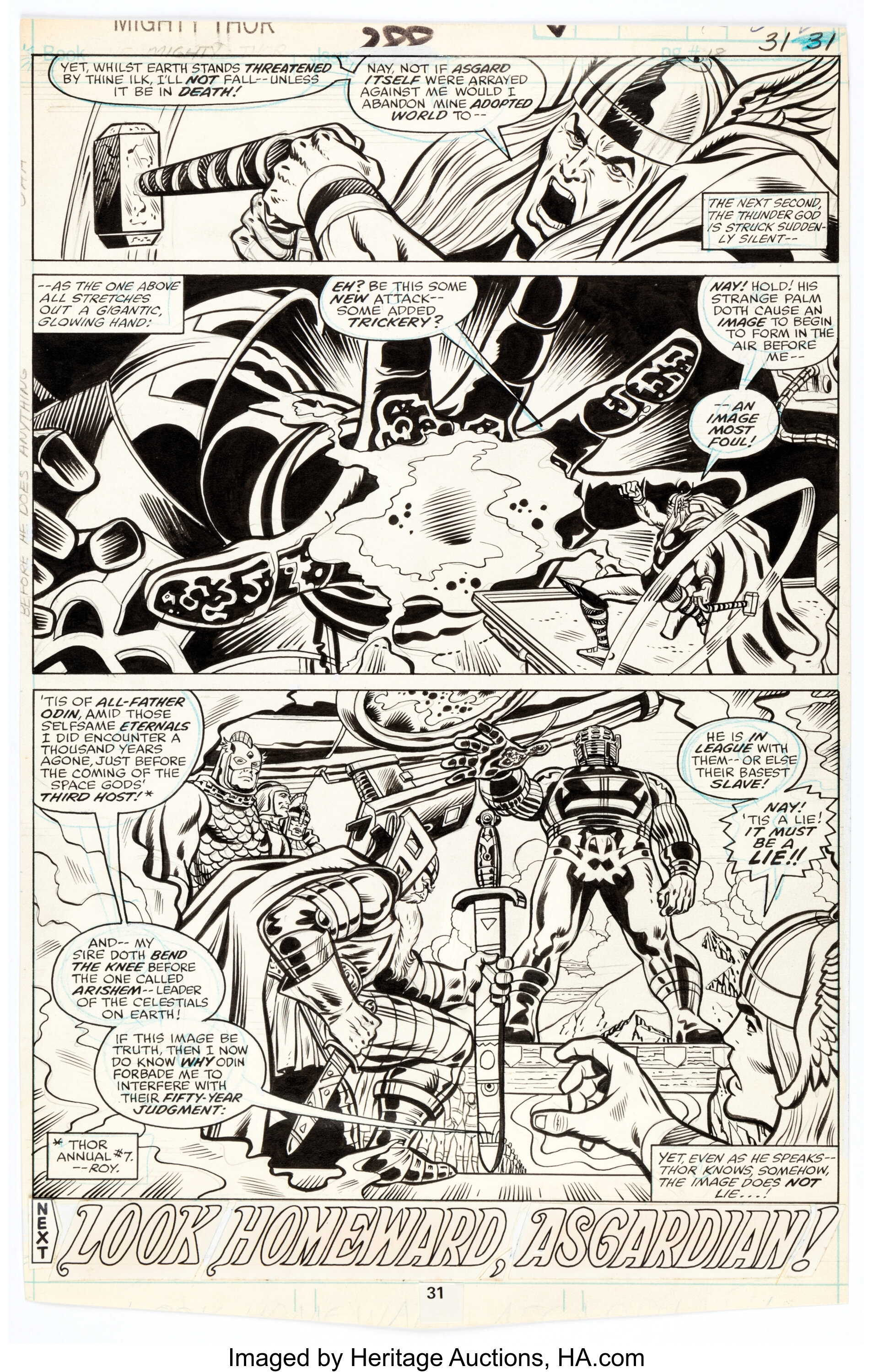 Keith Pollard and Chic Stone Thor #288 Story Page 18 Original Art | Lot ...