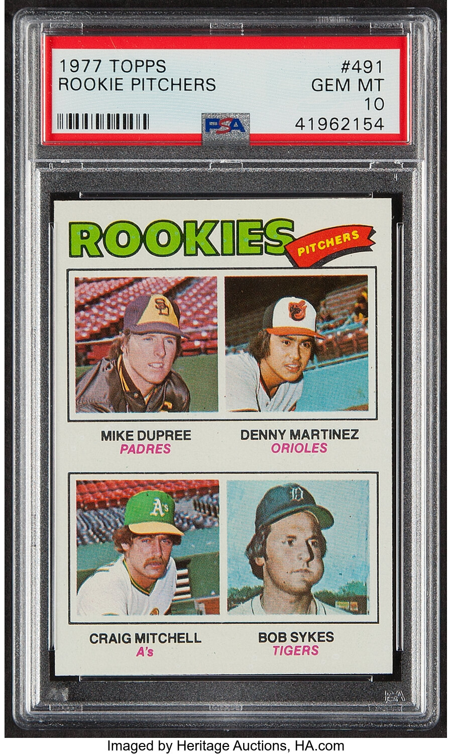 1977 Topps Dennis Martinez - Rookie Pitchers #491 PSA Gem Mint 10