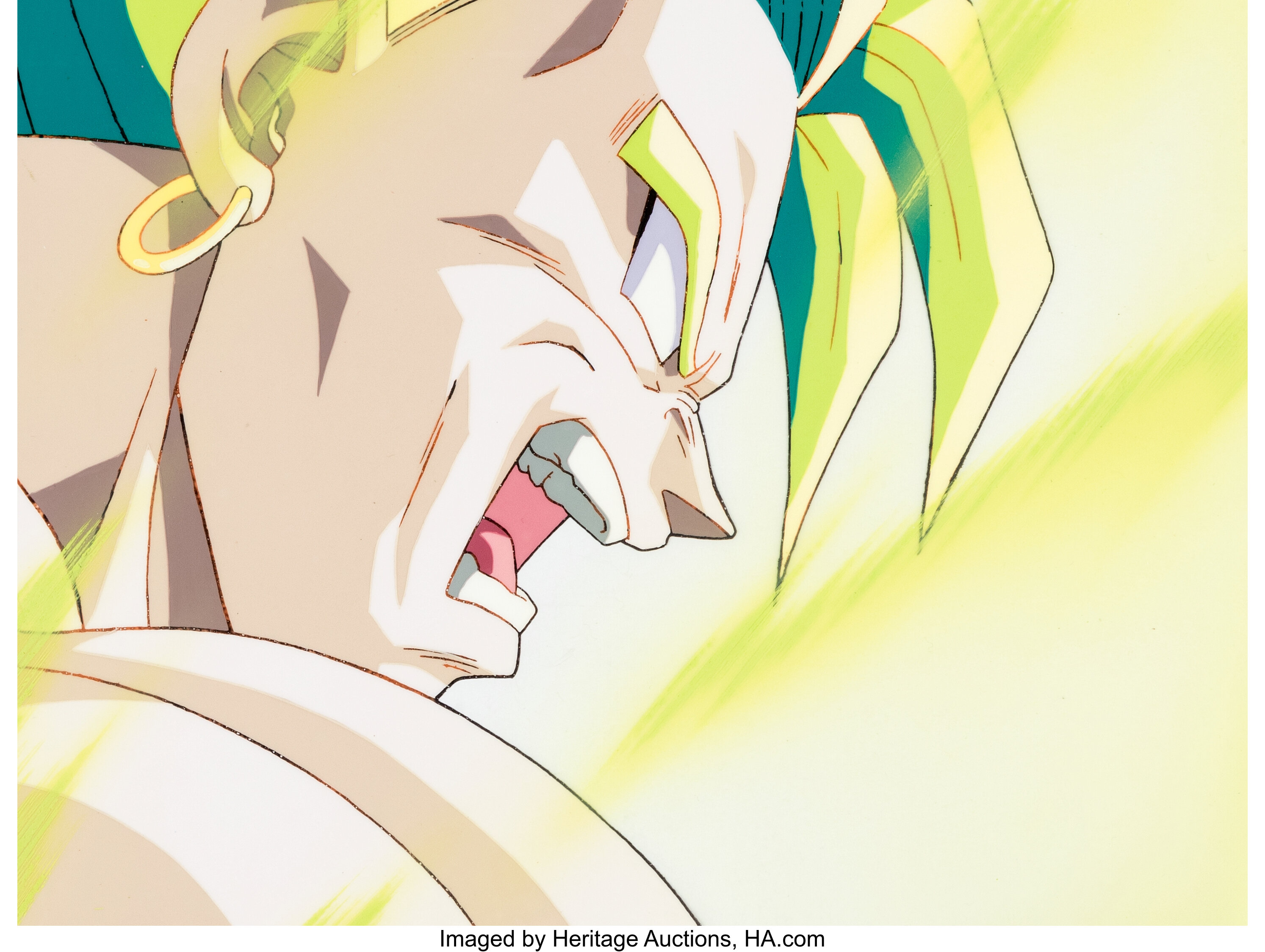 Dragon Ball Z Broly Production Cel Toei Animation C 19 96 Lot Heritage Auctions