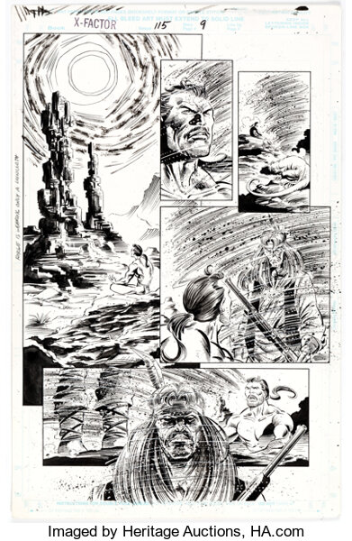 Original Comic Art:Story Page, Steve Epting and Al Milgrom X-Factor #115 PG 8 Original Art (Marvel, 1995)....