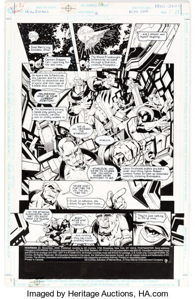 Original Comic Art:Story Page, Howard Porter and David Meikis Hourman #20 Story Page 1 Original Art (DC, 2000)....