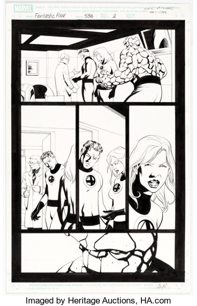 Original Comic Art:Story Page, Mike McKone and Cam Smith Fantastic Four #538 Story Page 2 Original Art (Marvel, 2006).