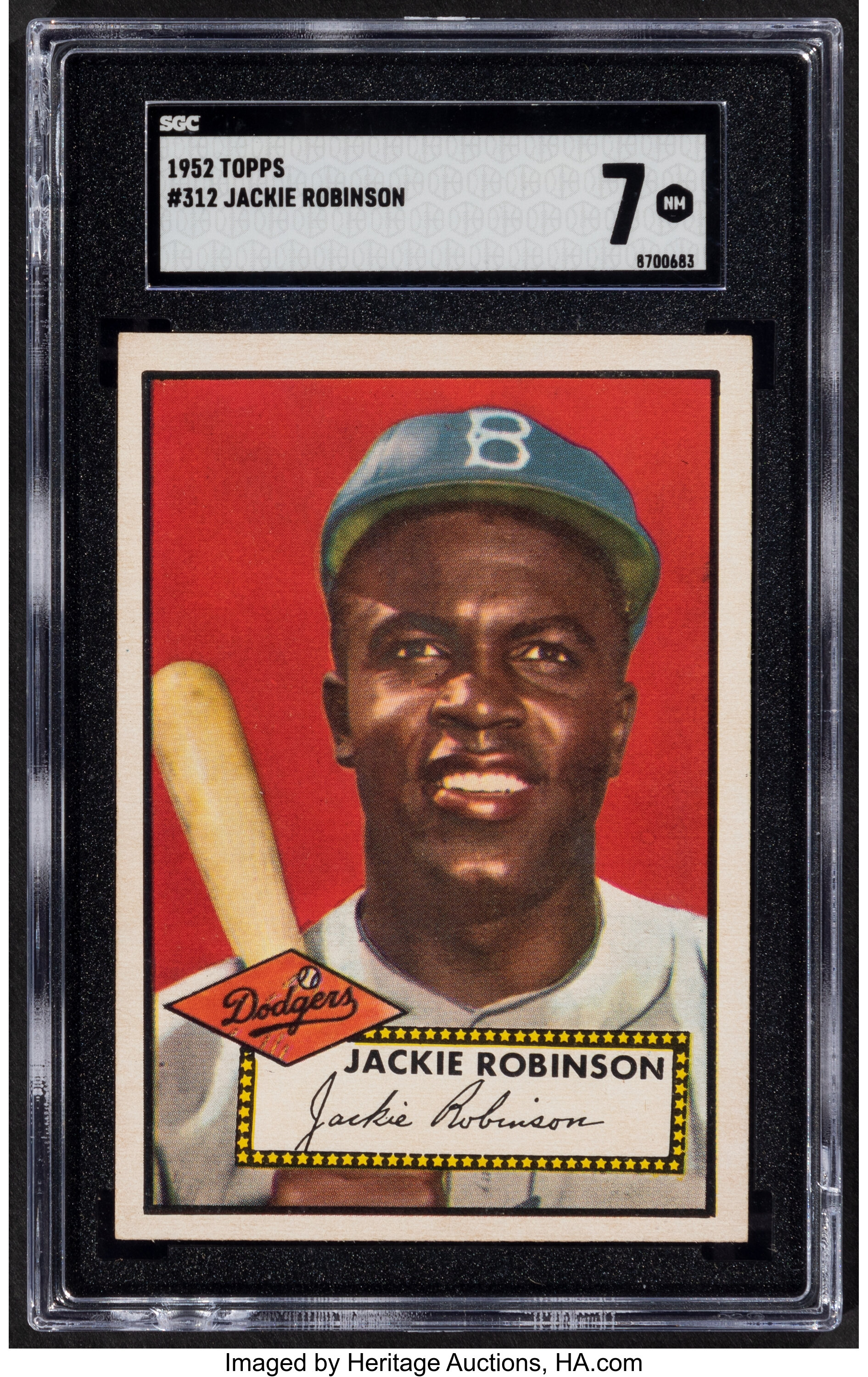 1952 Topps Baseball Jackie Robinson Dodgers ackie Robinson