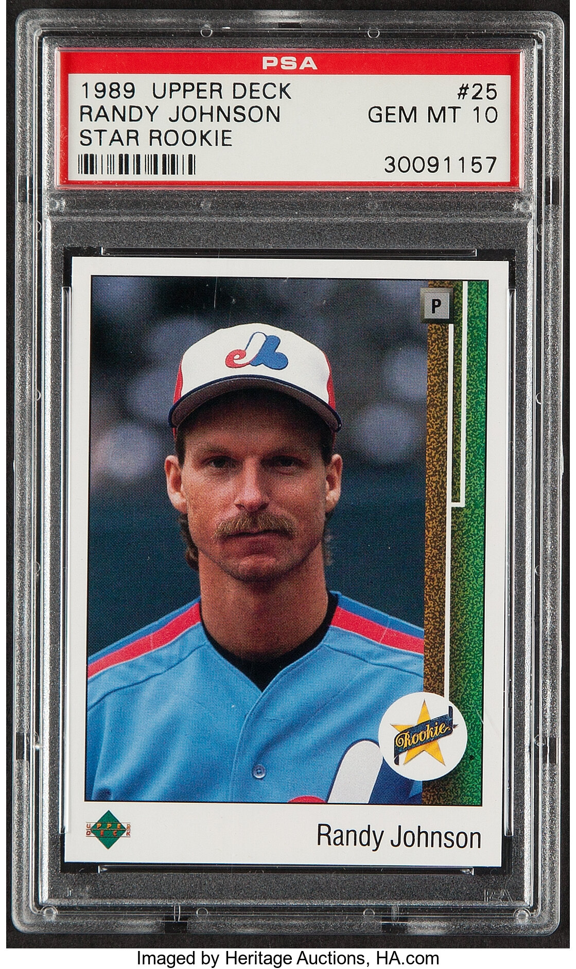 1989 Upper Deck Randy Johnson Baseball Card Hall of Fame 