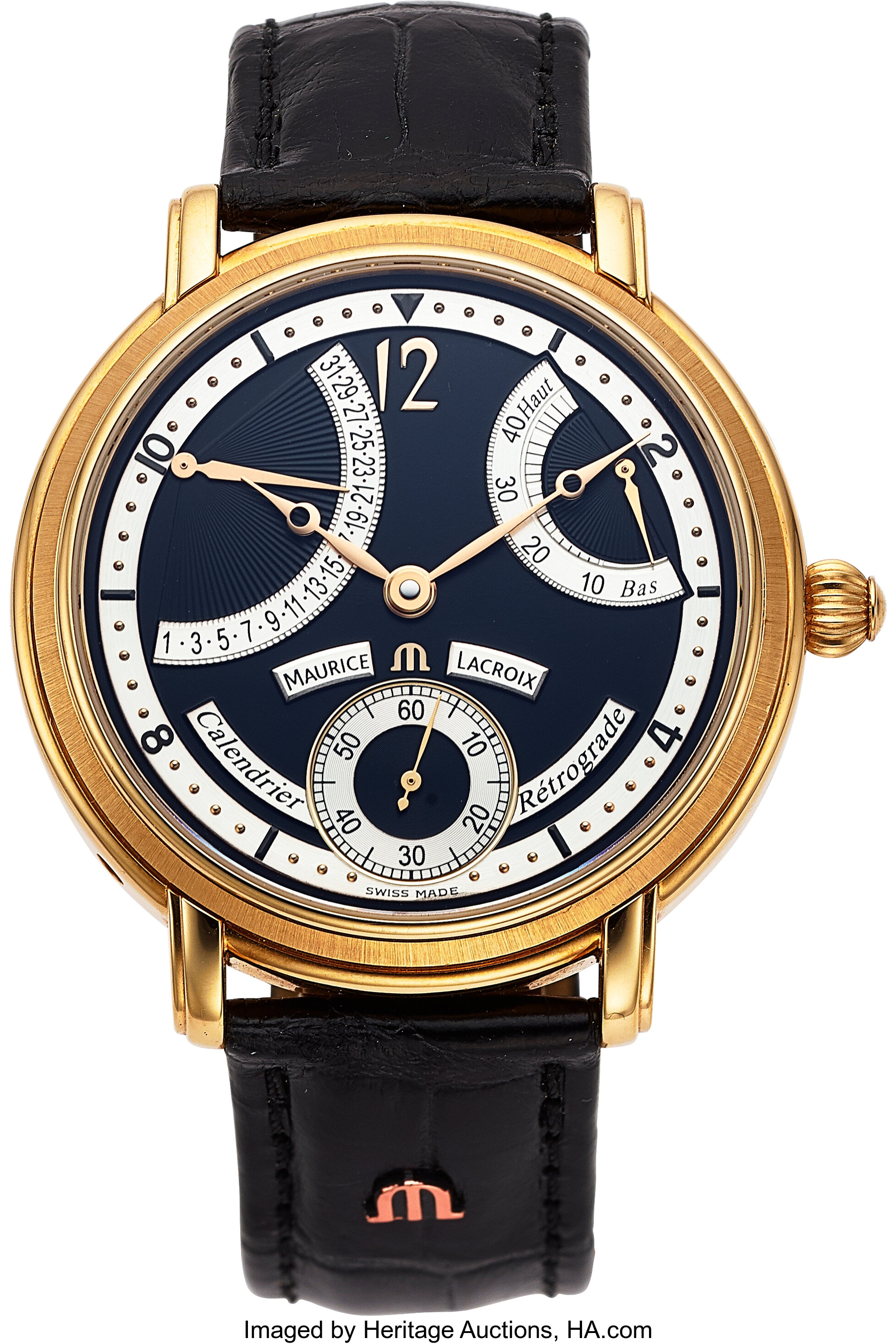 Maurice Lacroix Masterpiece Collection Calendrier Retrograde 18k