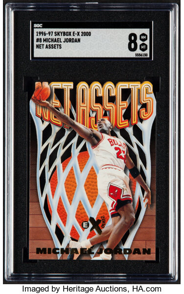 1996 E-X2000 Michael Jordan (Net Assets) #8 SGC NM-MT 8.... | Lot #58267 |  Heritage Auctions