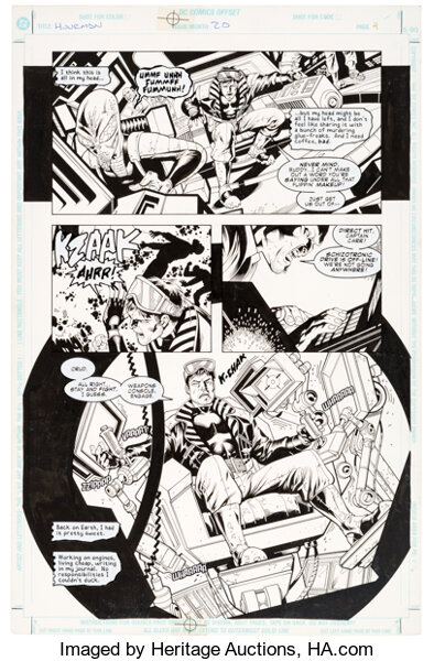 Original Comic Art:Story Page, Howard Porter and David Meikis Hourman #20 Story Page 4 Original Art (DC, 2000)....