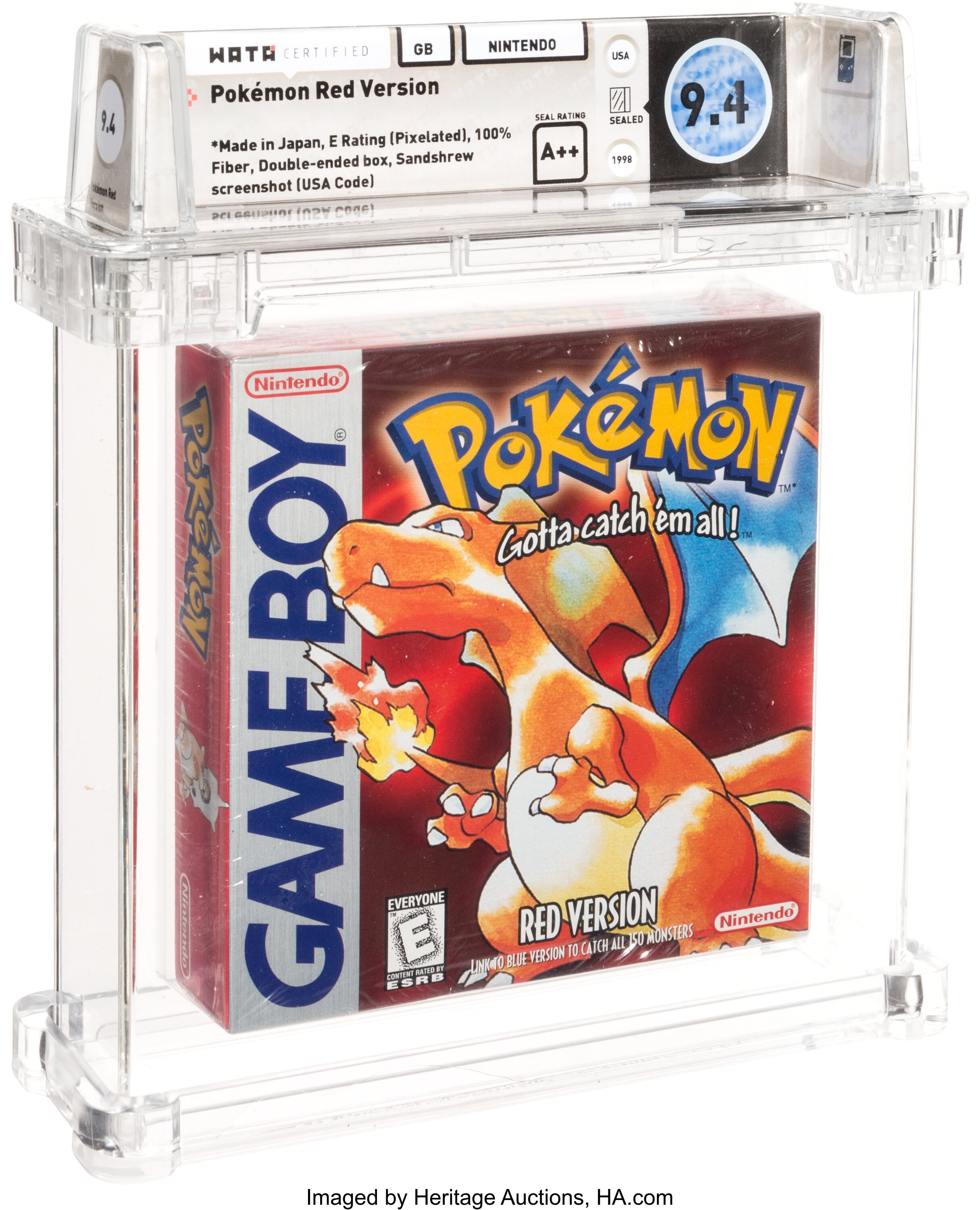 Pokémon Fire Red Sealed 9.4-Grade Copy On Auction At Heritage