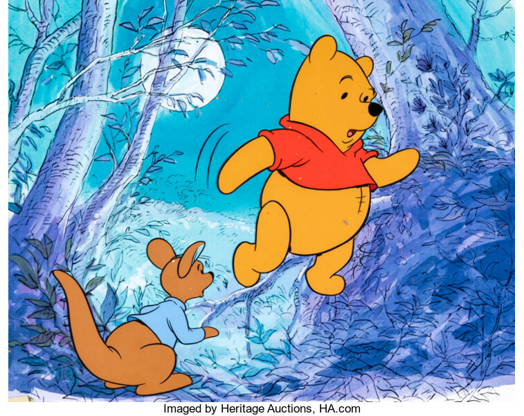 Disney Educational Film Winnie the Pooh and Roo Production Cel | Lot #11968  | Heritage Auctions