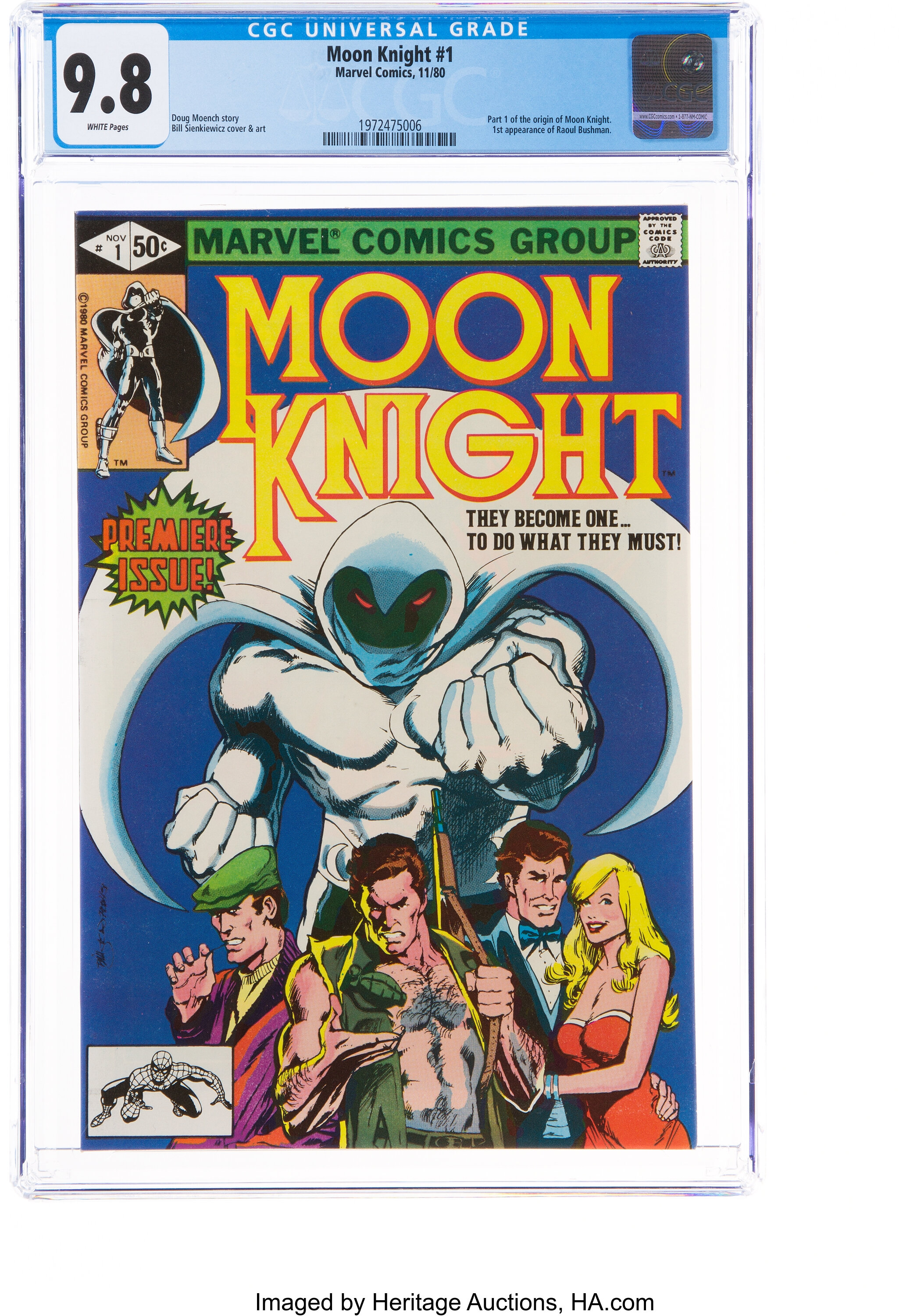 Moon Knight #1 (Marvel, 1980) CGC NM/MT 9.8 White pages.... Modern | Lot  #15310 | Heritage Auctions