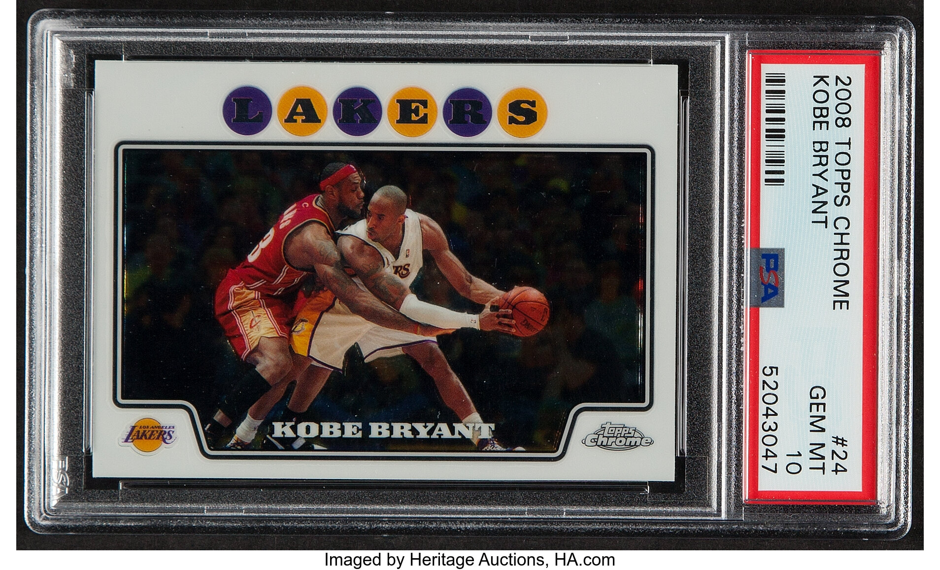 2008 Topps Chrome Kobe Bryant #24 PSA Gem Mint 10.... Basketball