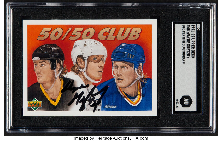 Wayne Gretzky (Hockey Card) 1990-91 Upper Deck #476