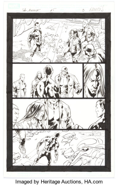 Original Comic Art:Story Page, Phil Briones and Scott Hanna Sub-Mariner #5 Story Page 3 Original Art (Marvel, 2007).