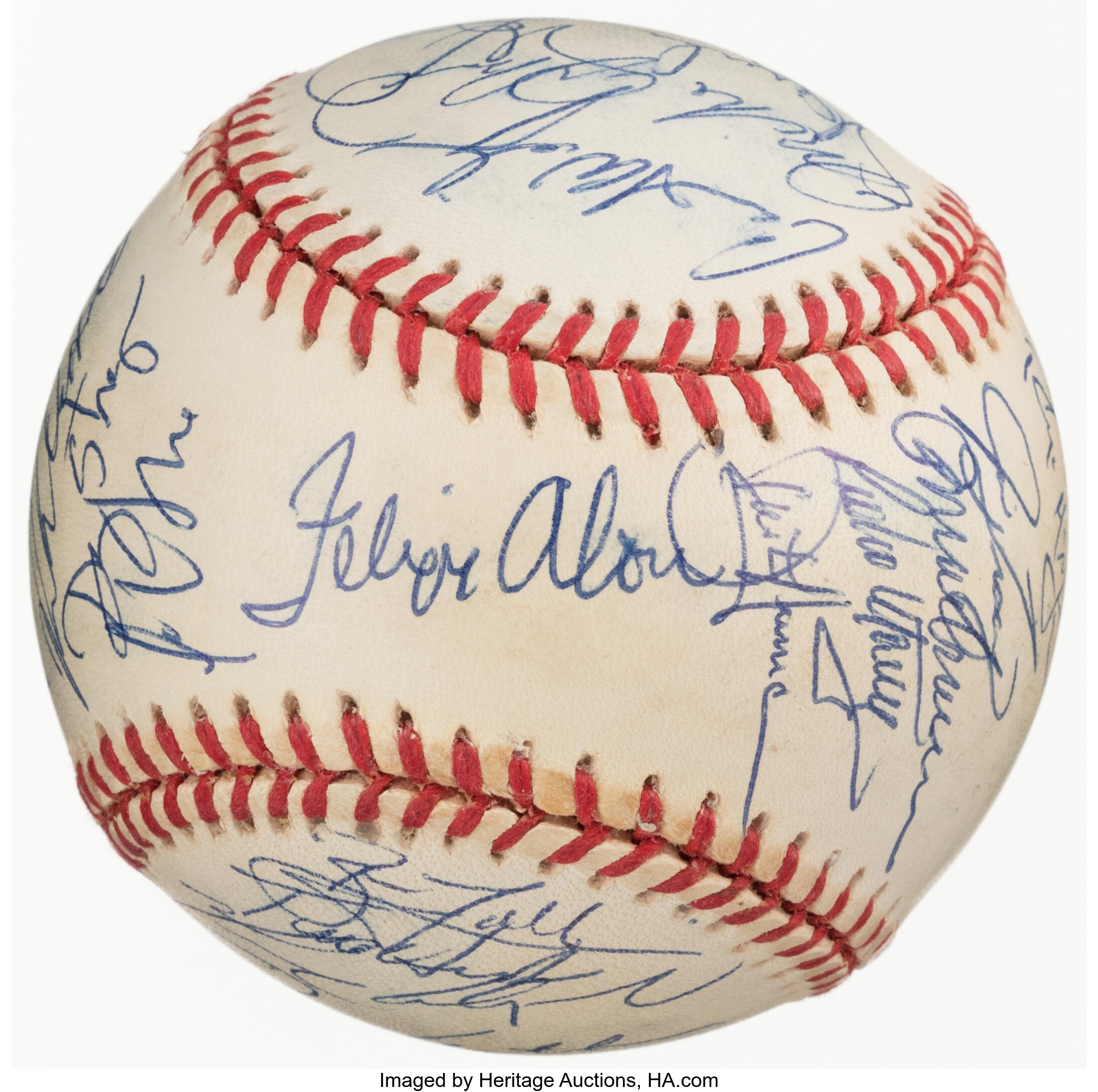 1997 Montreal Expos Team Signed Baseball.  Autographs Baseballs, Lot  #44237