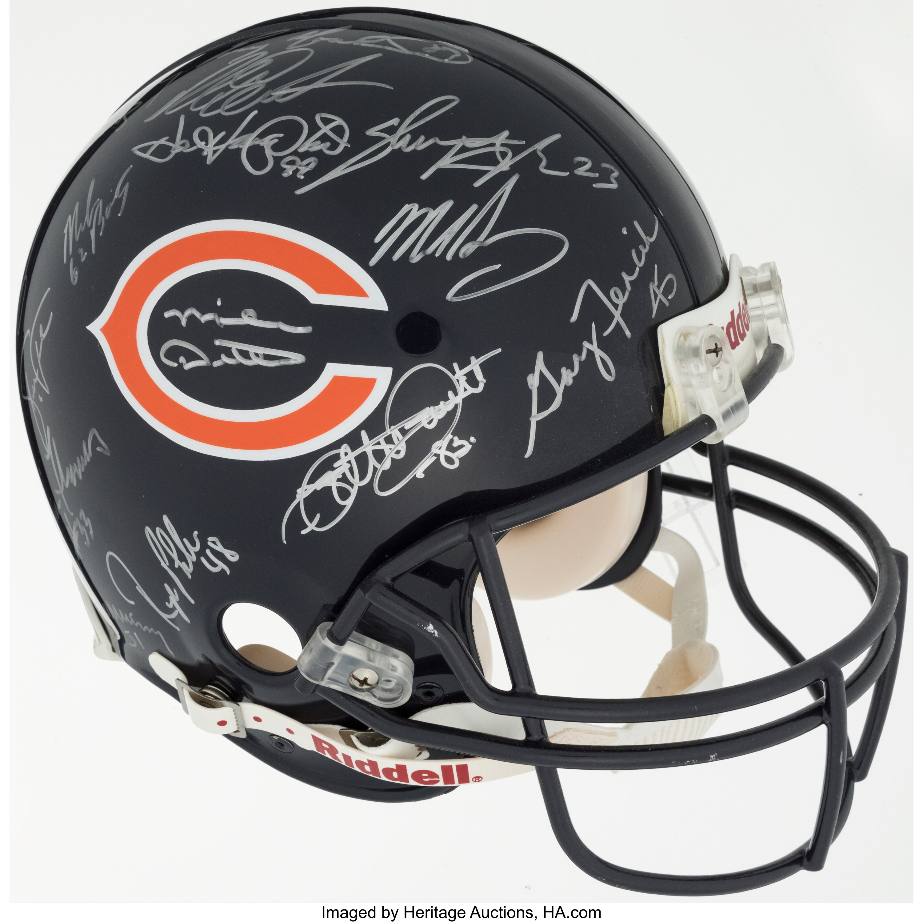 1985 chicago bears signed helmet