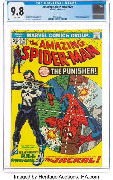 Bronze Age (1970-1979):Superhero, The Amazing Spider-Man #129 (Marvel, 1974) CGC NM/MT 9.8 White pages....