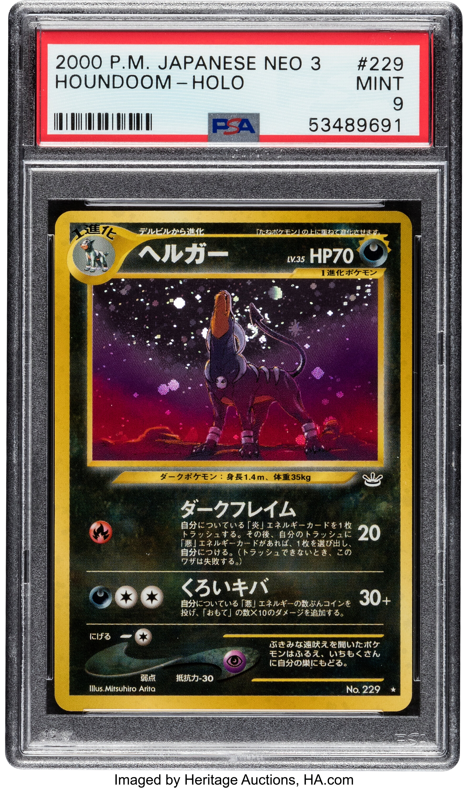 Pokémon Houndoom #229 Japanese Neo Revelation Set Trading Card