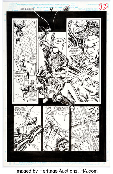 Original Comic Art:Story Page, Ron Garney and Tom Palmer Nightstalkers #4 Story Page 13 Original Art (Marvel, 1993).