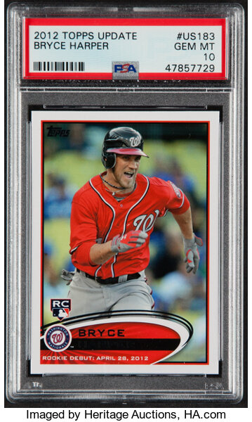 Bryce Harper 2012 Topps Update #US183 RC (PSA 10)