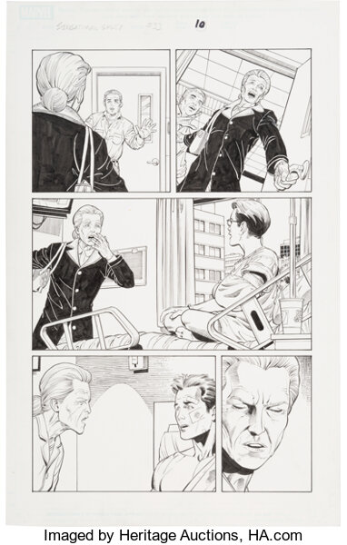 Original Comic Art:Story Page, Sean Chen and Scott Hanna The Sensational Spider-Man #33 Story Page 10 Original Art (Marvel,...