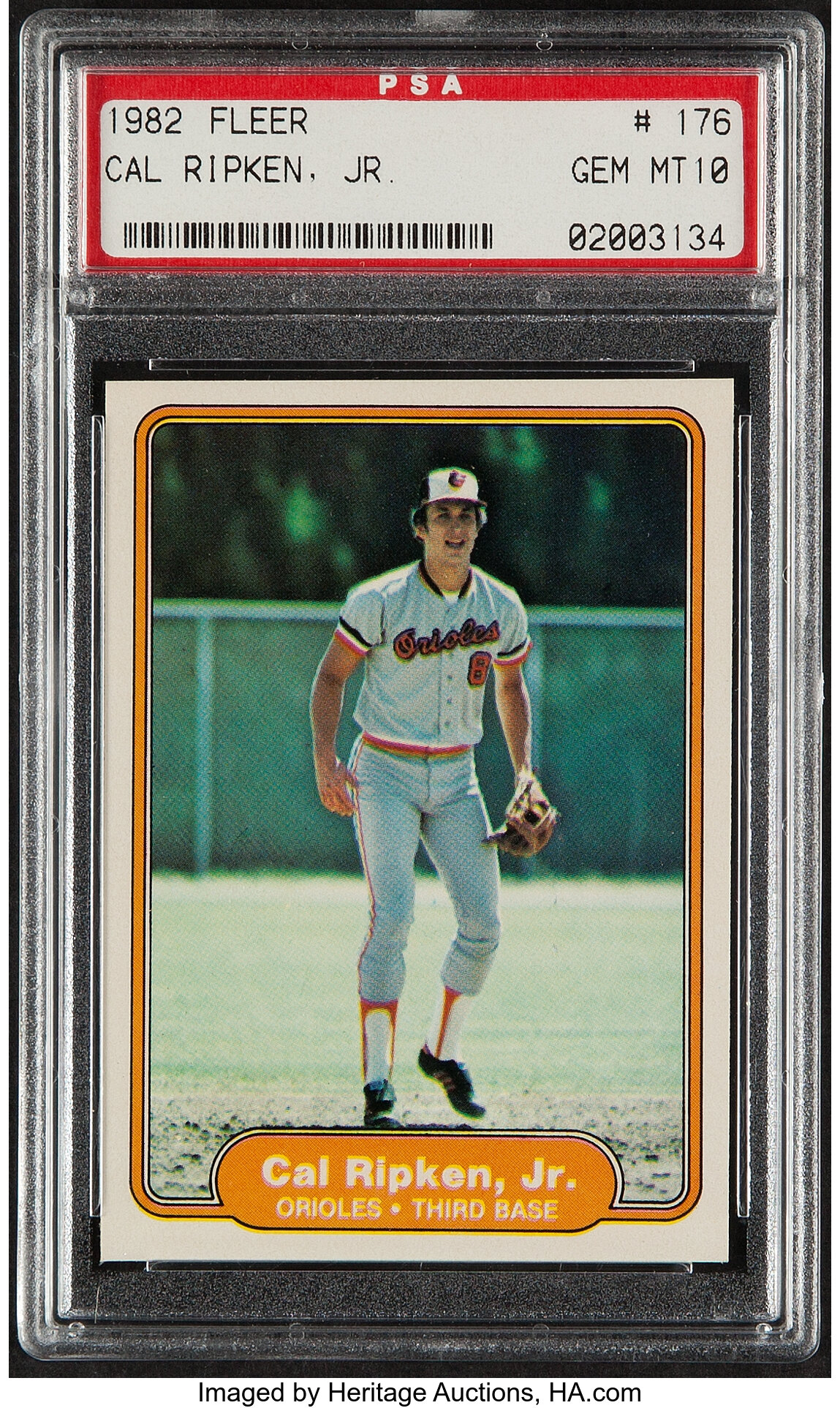 Cal Ripken Jr. 1982 Fleer #176 Rookie Card