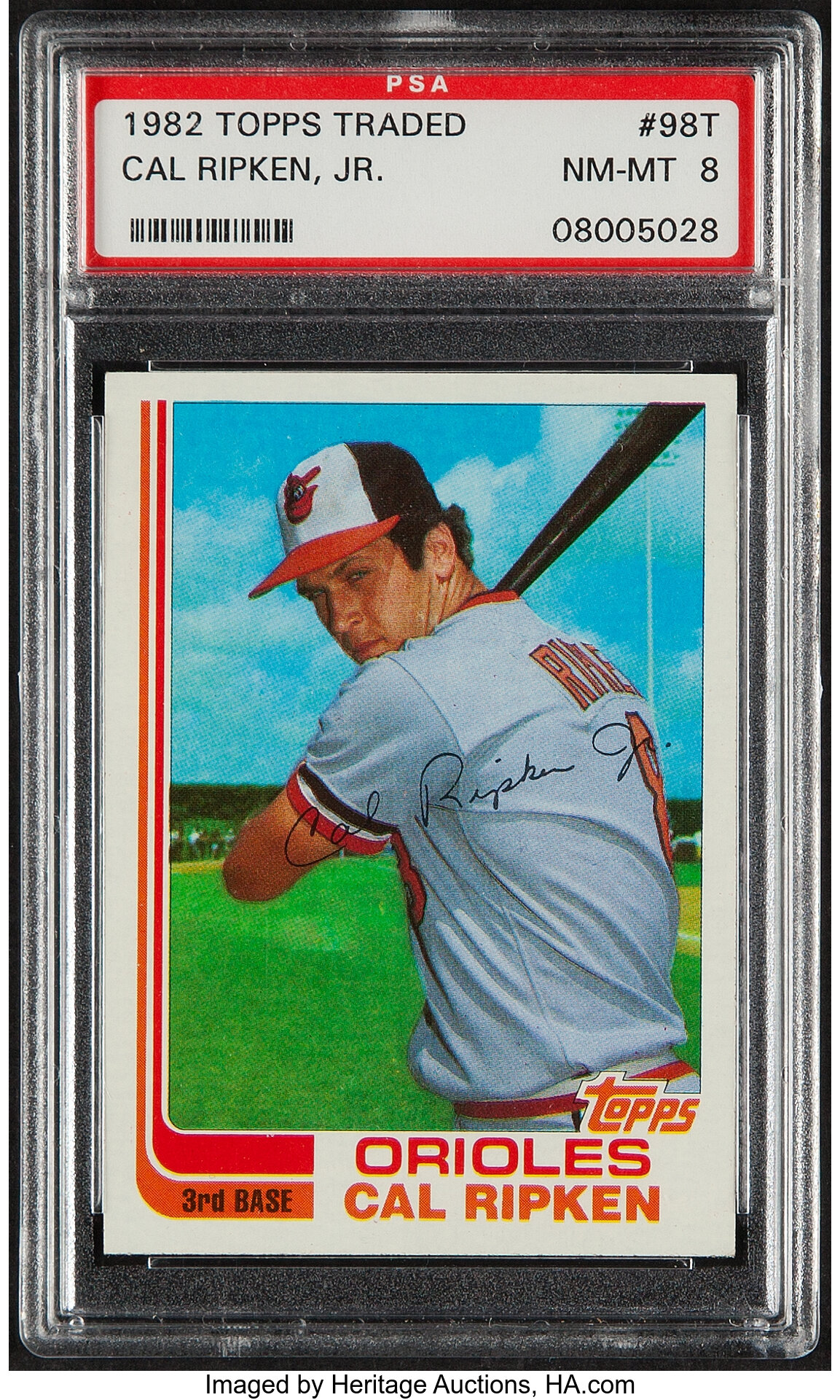 Sold at Auction: 1982 Topps Traded Cal Ripken, Jr. Rookie card - NM/MT To  MT - PSA it!